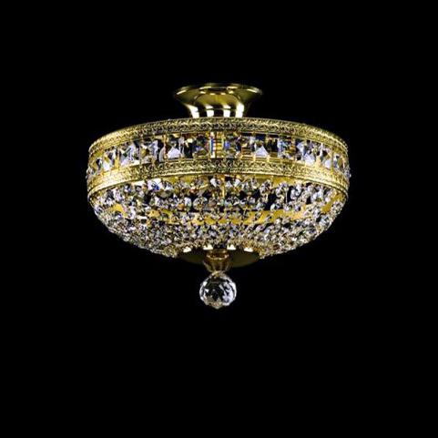 Люстра Art Glass MILADA DIA 300 BRASS ANTIQUE CE