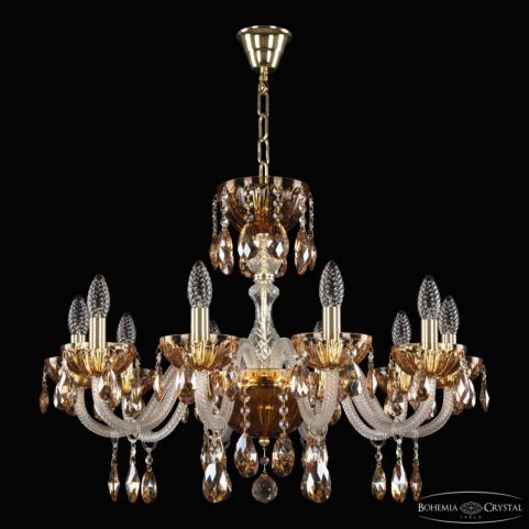 Люстра Bohemia Ivele Crystal  5417/10/240 G Amber/M-1H K721