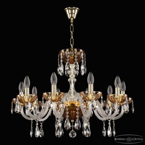 Люстра Bohemia Ivele Crystal  5417/10/240 G Amber/M-1H