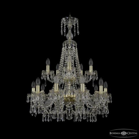 Люстра Bohemia Ivele Crystal 1403/10+5/240/XL-92/2d G