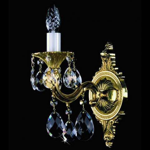 Бра Art Glass SARKA I. BRASS ANTIQUE CE