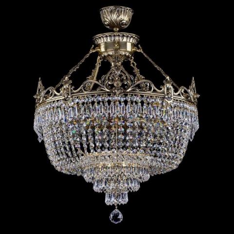 Люстра Art Glass CORINA II. BRASS ANTIQUE CE