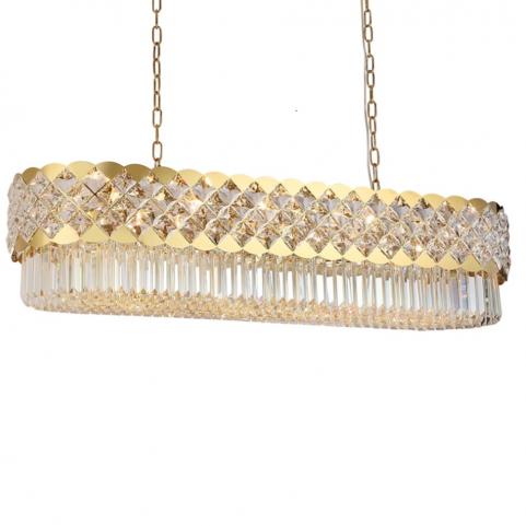 Подвесной светильник Newport Ashley 8300/120 oval gold polished
