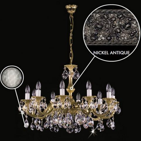 Люстра Art Glass ALICE X. NICKEL ANTIQUE CE - 8006