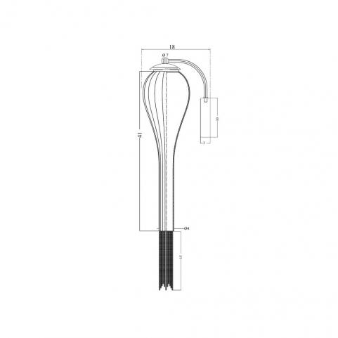 Бра Arte Lamp Waterfall A1577AP-1CC