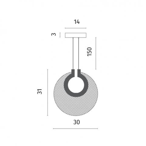 Светильник подвесной Divinare Bilancia 5194/01 SP-12