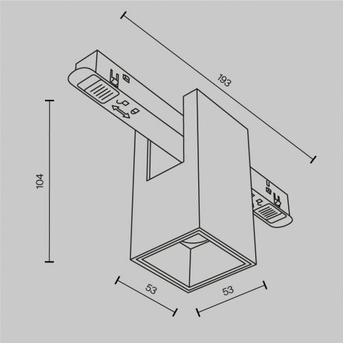 Трековый светильник Maytoni Technical Exility 3000K  Alfa TR121-2-7W3K-W