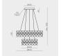 Люстра Modelux ML.8185 с пультом 3000-6000K ML.8185.600.400 CR
